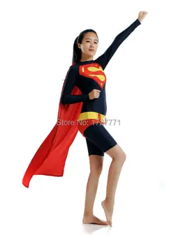 

(LS7275)Black And Red Tights Unisex Cheap Super Girl Catsuit Fetish Superhero Zentai Suits Halloween Costume