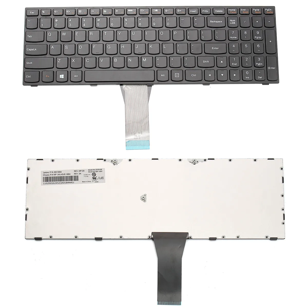 

New for Lenovo B50-30 G50-30 G50-45 G50-70 G50-80 Z50-70 Laptop Keyboard 25214785 key caps sets Late 2017 Mid 2018