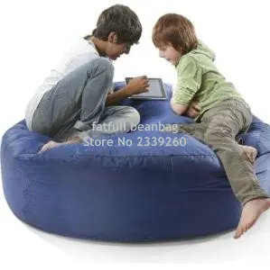 Чехол только без наполнителя-компьютерный стул, наружный бобовый мешок диван стул, крытые спальные места beanbag, комфортный шезлонг - Цвет: navy blue