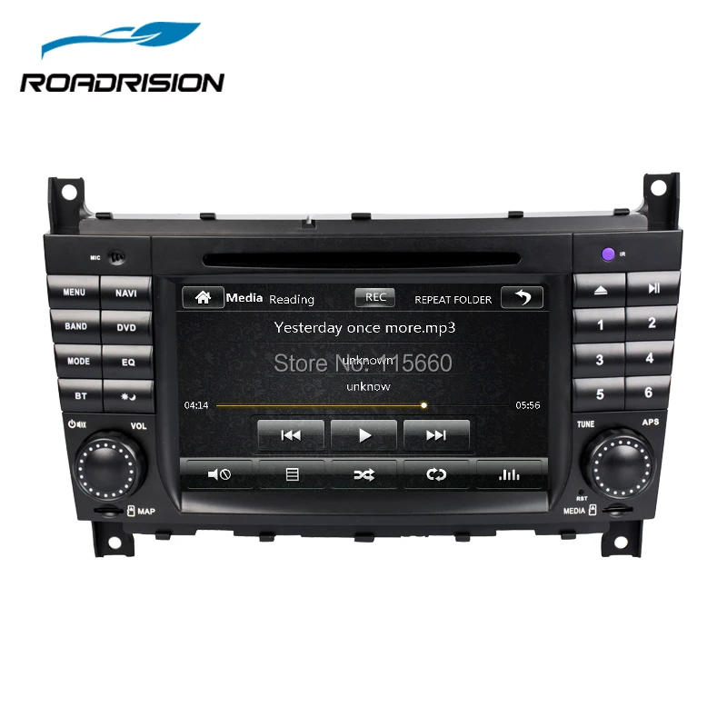 Автомобильный DVD плеер RoadRision 2Din для Mercedes Benz W203/W209/W169/w222/A Class/A160/C Class/C180/C200/CLK200/CLK350