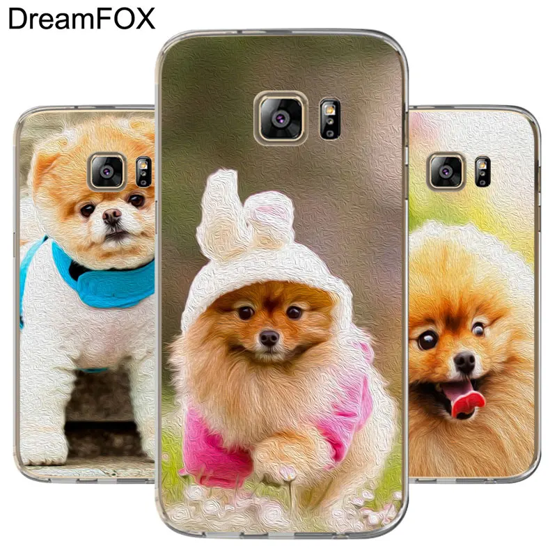 DREAMFOX M278 шпиц собаки Мягкий ТПУ силиконовый чехол для Samsung Galaxy S5 S6 S7 S8 S9 S10 5G S10E Lite Edge
