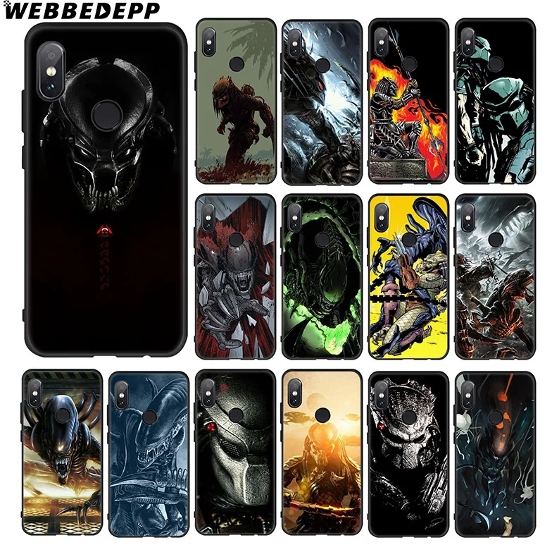 Мягкий чехол WEBBEDEPP Xenomorph Aliens predator для Xiaomi 9 8 SE 6 A1 A2 Lite MIA1 MIA2 MI8 MI6 MAX 3 POCOPHONE F1 |