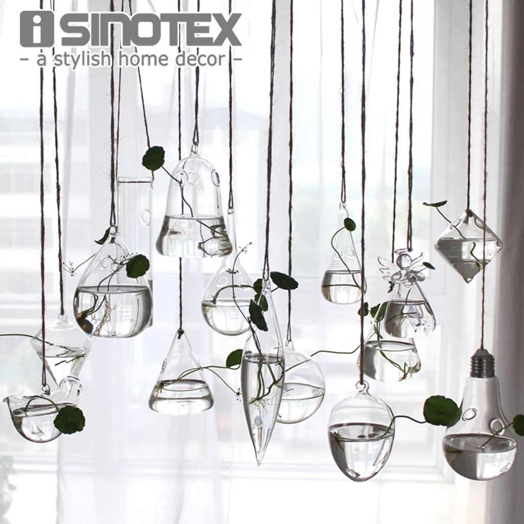Hanging Glass Vase Diy Planting Hydroponic Plant Flower Container