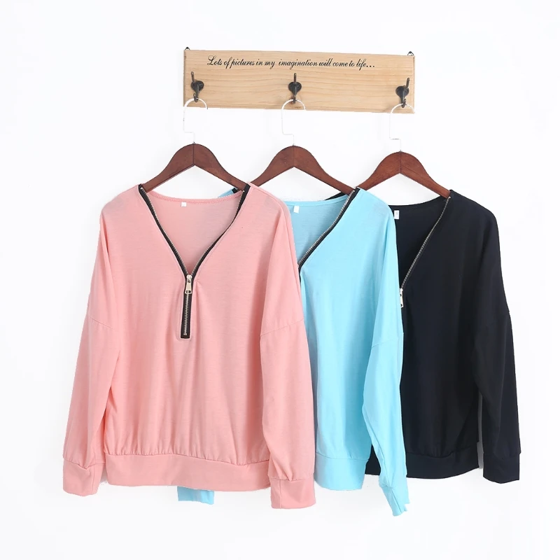 Summer Fashion Sweatshirt Women Casual Solid Hoodies Women Slim Zipper Short Pulloverfashion