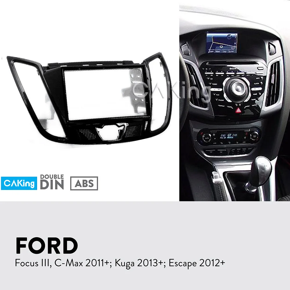 Автомобильная панель радио для FORD C-Max 2010+; Kuga 2013+; Escape 2012+ Dash Kit установка переходная пластина крышка адаптера рамка