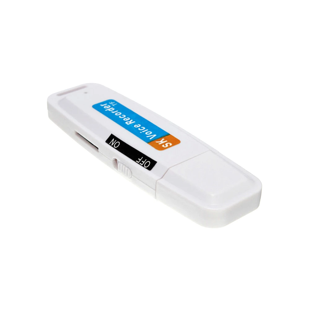 USB 3,0 флешка цифровой аудио диктофон ручка USB флэш-накопитель 32 ГБ Micro SD TF USB флешка черный белый цвета флешка флешки - Цвет: Белый