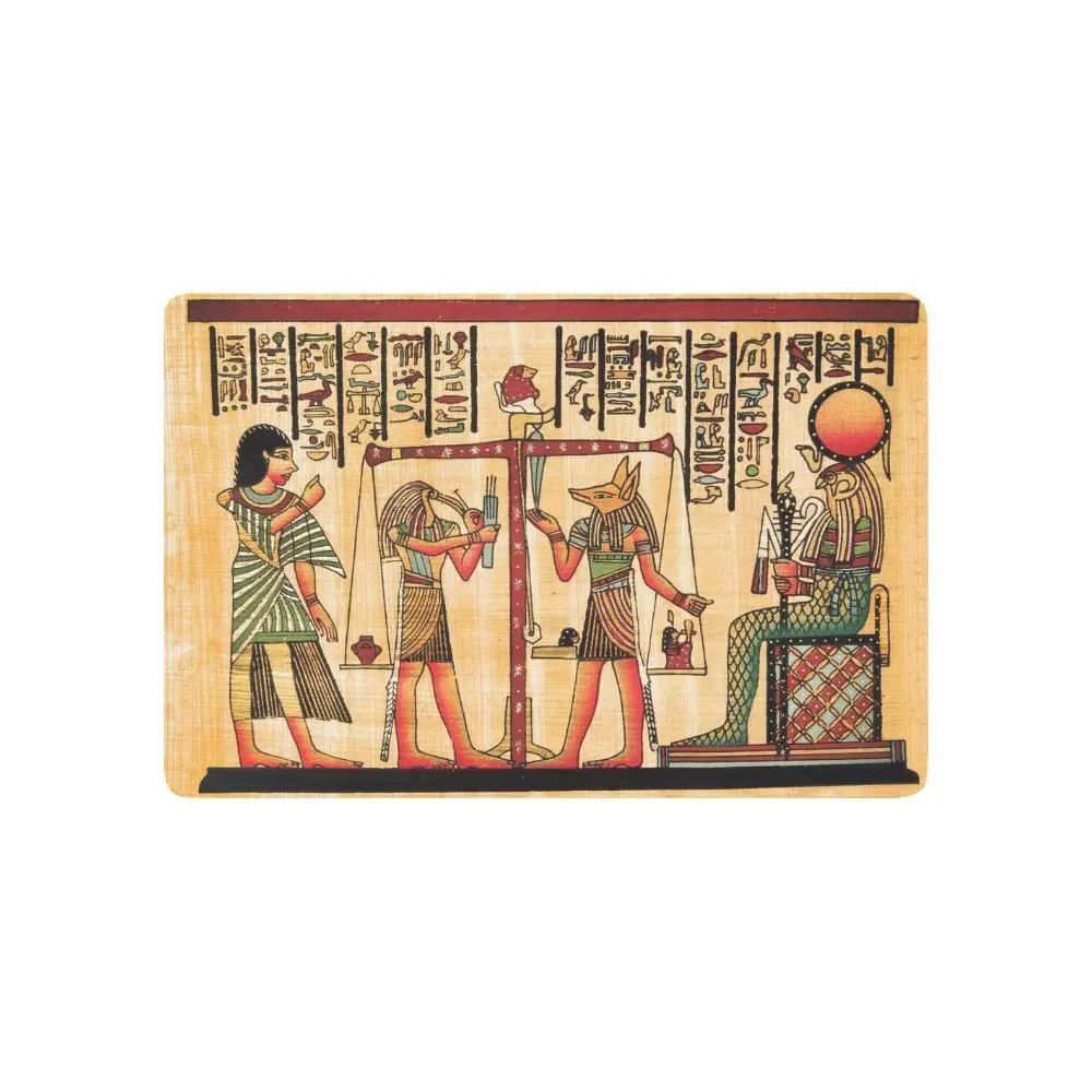

Antique Egyptian Papyrus Hieroglyph Anti-slip Door Mat Home Decor, Ancient Egypt Indoor Outdoor Entrance Doormat Rubber