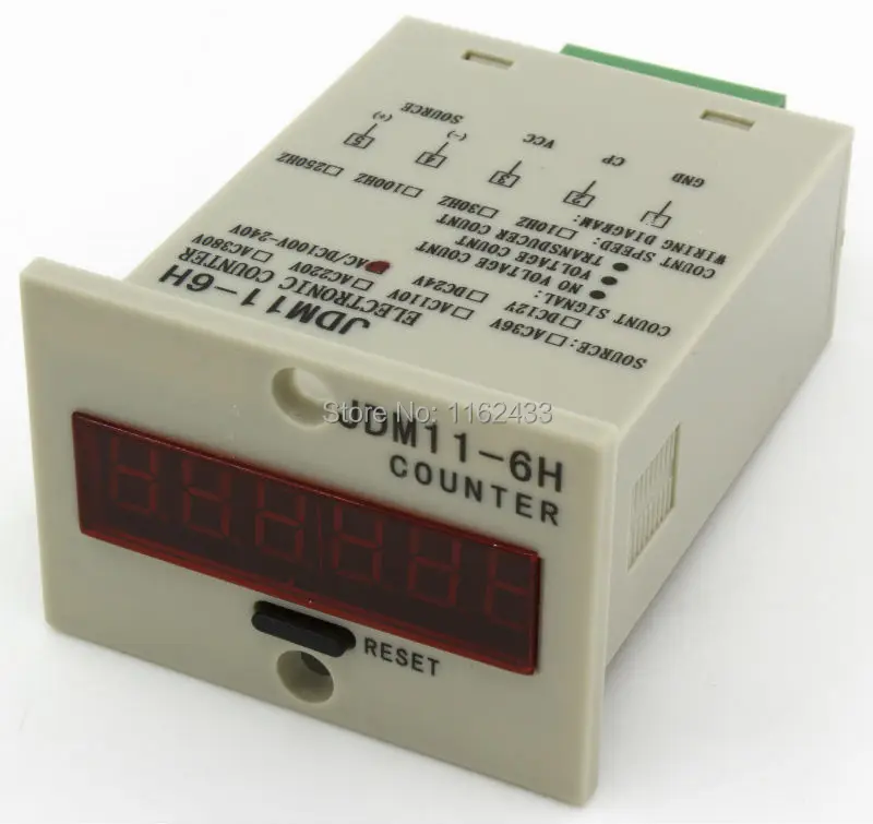 

JDM11-6H 5 pin 6-36VDC PNP sensor signal input digital electronic counter relay AC 220V 110V 380V 36V DC 24V 12V