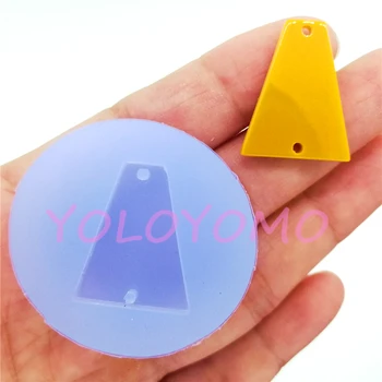 

B300YL 23.2mm x 19.3mm Earrings Silicone Mold Craft Resin Art Jewelry Pendant Necklace Making Fondant Decoration Oven Food Safe