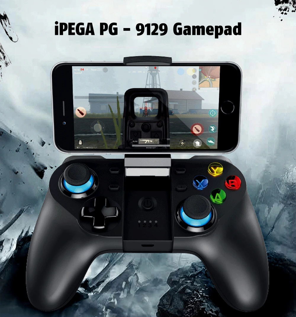 IPEGA PG-9129 Беспроводной игрового контроллера геймпад для Android/IOS/ПК/ноутбук на Windows 7/8/10 джойстика пульта Bluetooth 4,0 игра Управление с держателем