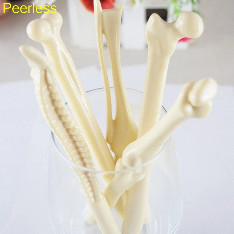 

Peerless 1pcs Bone shape Syringe Pen Writing Supplies ballpoint pens Wholesale New creative gift school supply