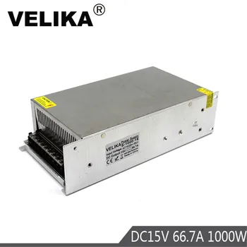 

New Model DC Power Supply 15V 66.7A 1000W AC-DC Converter 220v 110V LED Driver DC15V Switching Power Supply For CNC CCTV Lamp