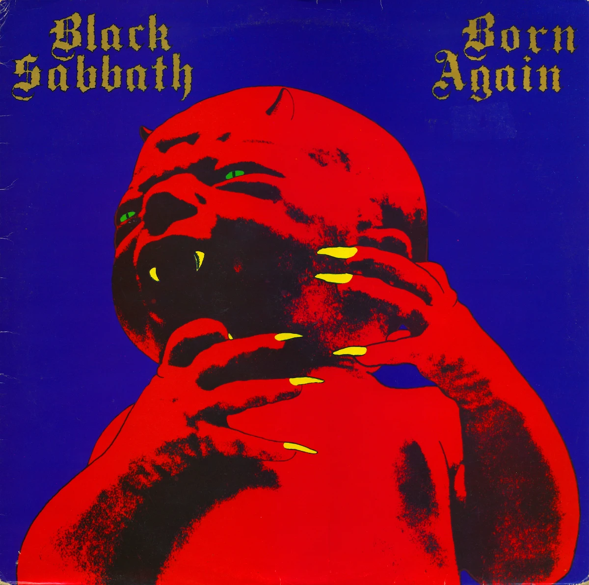 Vintage Album Poster Rock&Roll Black Sabbath Born Again Classic Canvas