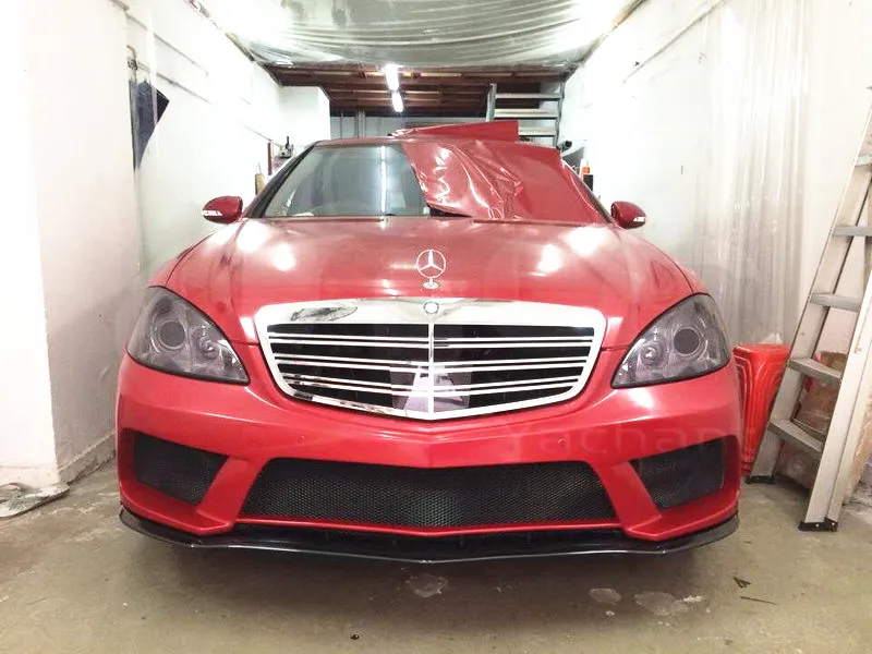 2007-2013 Mercedes Benz W221 S-Class  Black Series Style Front Bumper FRP (19)
