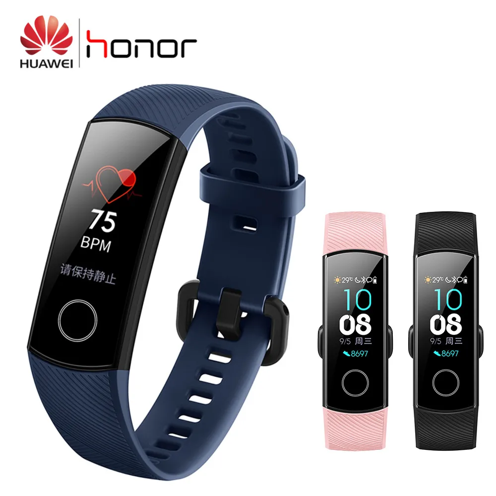 

Original new Huawei Honor Band 4 Smart Wristband Amoled Color 0.95" Touchscreen Swim Posture Detect Heart Rate Sleep Snap