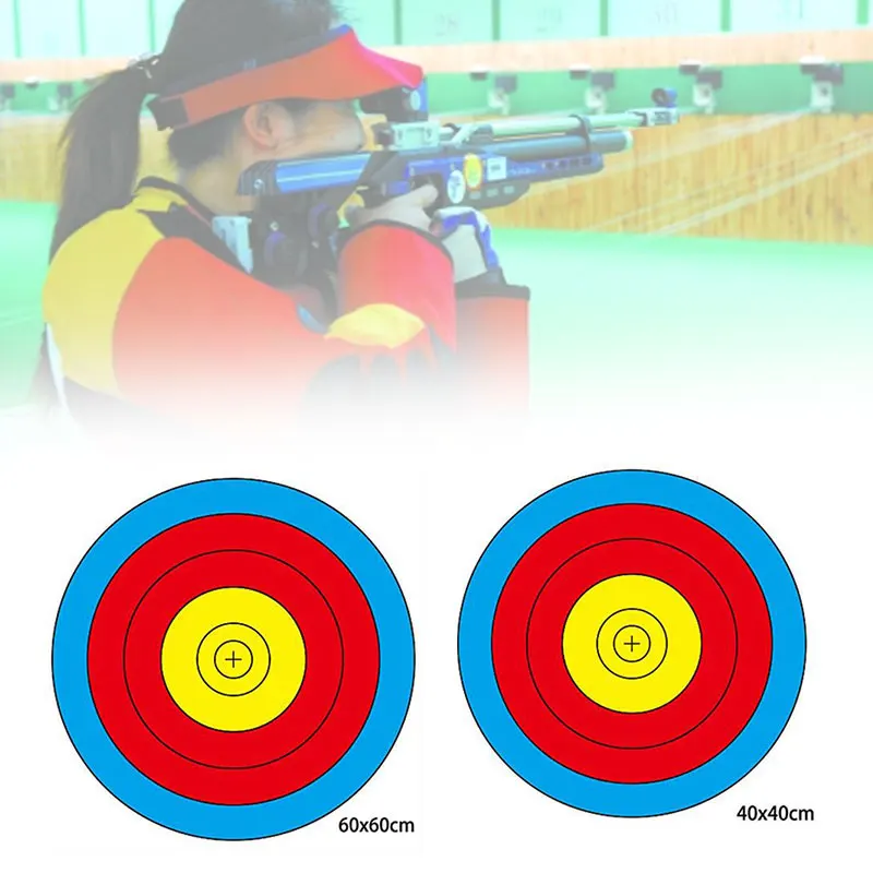 Shooting Target Paper Archery Targets 60*60CM Colorful Outdoor Sports Hunting Accessories Bow Arrow Gauge Profession Full Ring