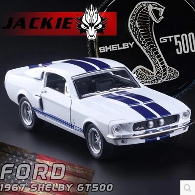 Ford 1967 Shelby Cobra GT500 KT5372 Kids toy car model 1 38 alloy Pull Back classic