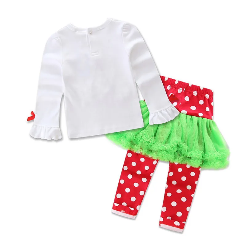 2018 Infant Baby Girls Christmas Outfits Kids 2pcs Clothing Sets Tshirt Pants Children New Year Costume Toddler Winter Clothing (13)