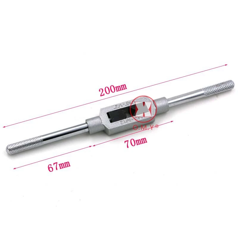 OMY Новинка 8 шт 3F ручной винт Резьба Метрическая вилка кран Набор M3 M4 m5 m6 m8 m10 m12 с регулируемым гаечным ключом 1/16-1/2"