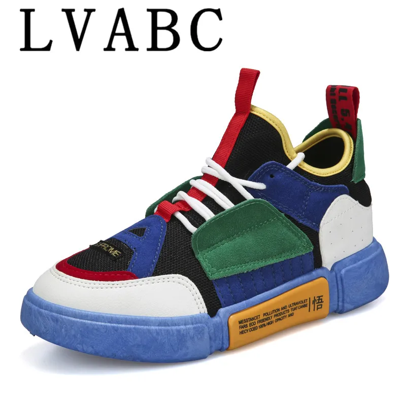 

LVABC 2018 autumn new men's shoes, rubber mesh breathable men's vulcanized shoes model Z0016 size 39-44