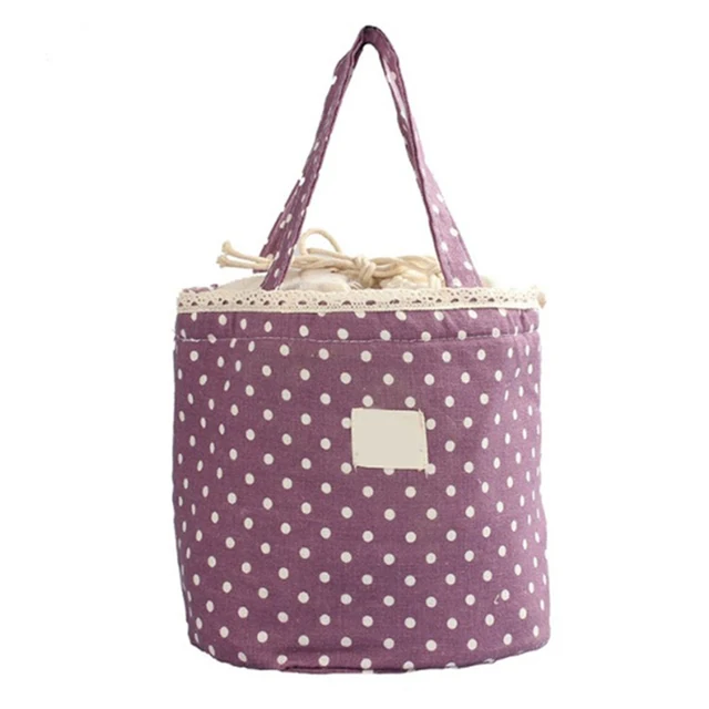 polka dot cool bag