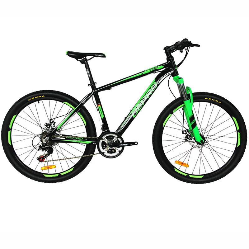 DEPRO 26-inch Auminum 21-speed Mountain Bike Ultra-light 17-inch Frame Suspension Fork for Shimano Brake Gear Shift Sets