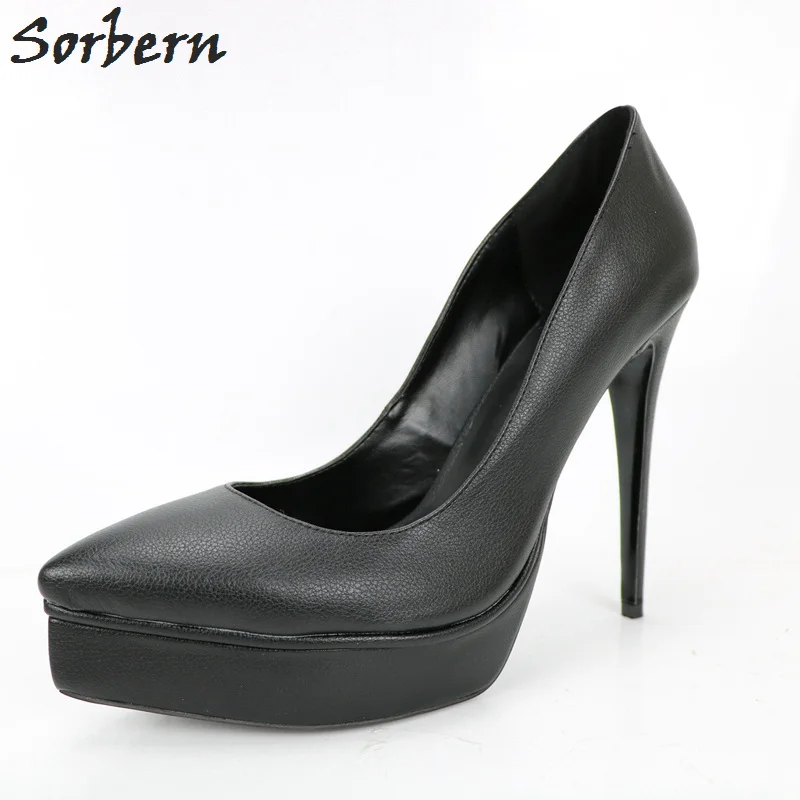 

Sorbern Pointed Toe Platform High Heel Pumps Women Slip On Shoes Italy Platform Shoes Custom Colors Woman Shoes 2018 Spring