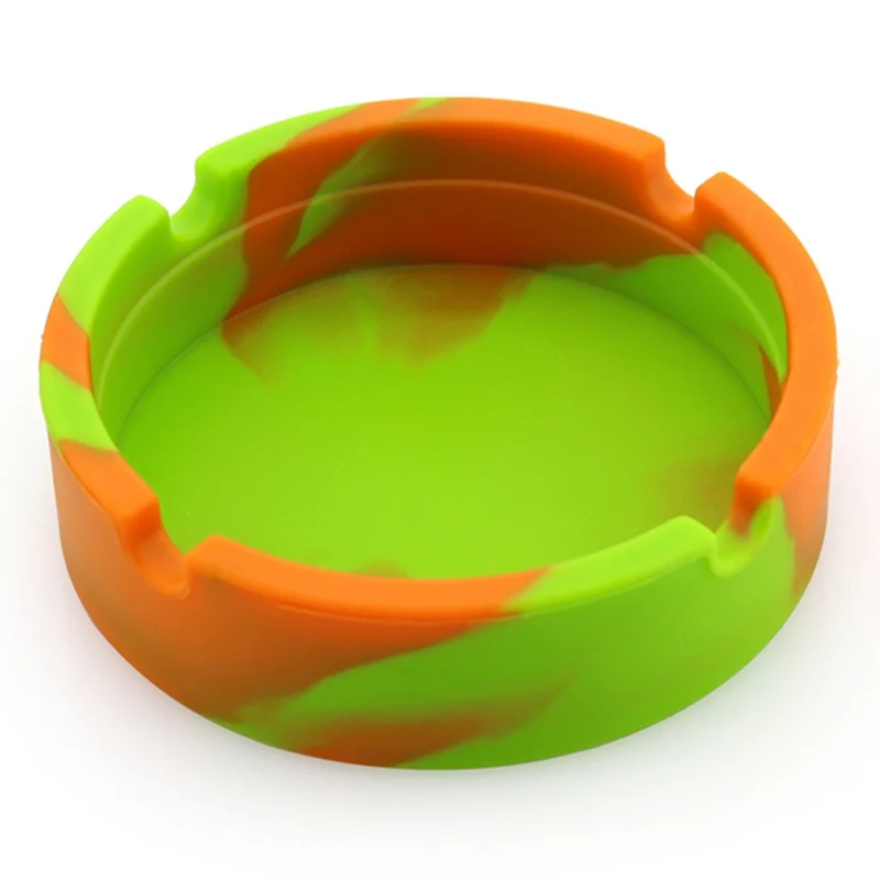 Portable Silicone Rubber Ashtray Camouflage Luminous Fluorescent