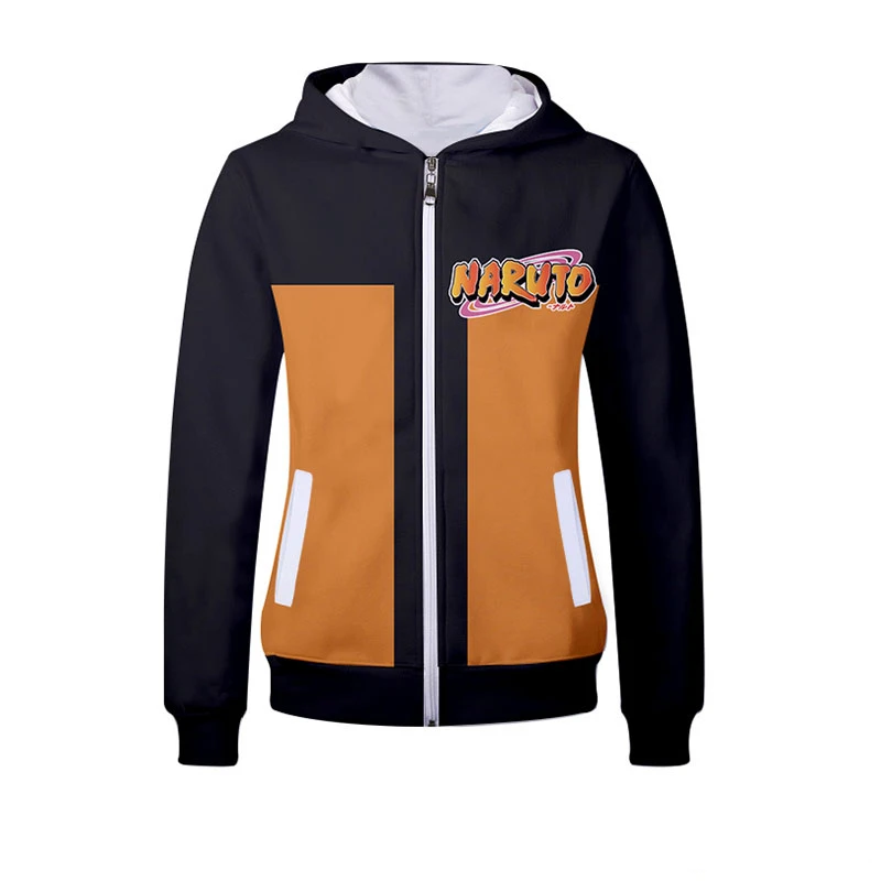 

Anime Naruto0 Zipper 3D Print Sweatshirts Spring Hoodies Boys Men Hiphop Cosplay Costume Sports Leisure Streetwear Jacket Coat