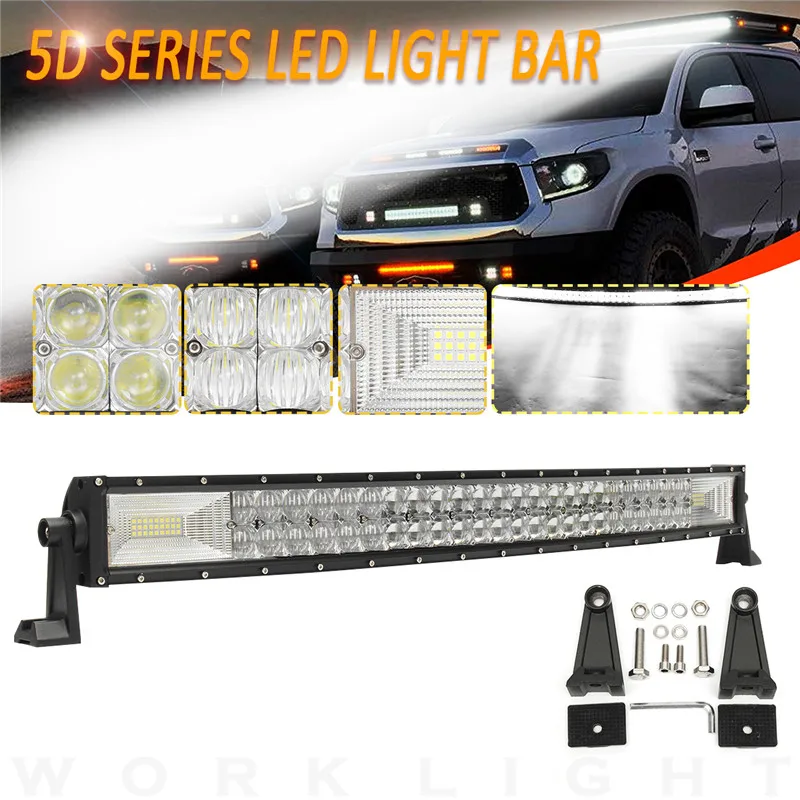

1070W 98 LED Work Light Bar 32Inch 5D Flood Spot Combo Lamps Bar for Offroad 4WD SUV Truck