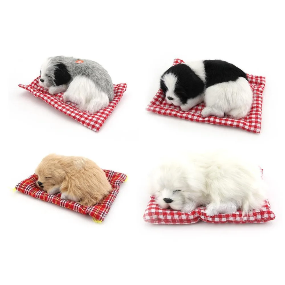 Simulation Animal Bed Dog Pet Birthday Gift Sleepping Dog Electronic