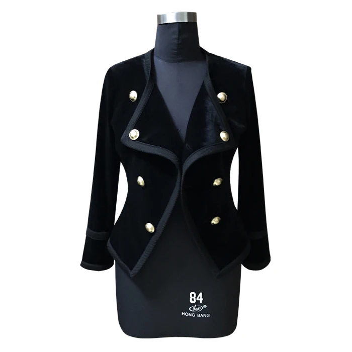 remarkable  Banulin Runway Women Notched Collar Short Jacket Coat 2019 Autumn Winter Double Breasted Suit Femal