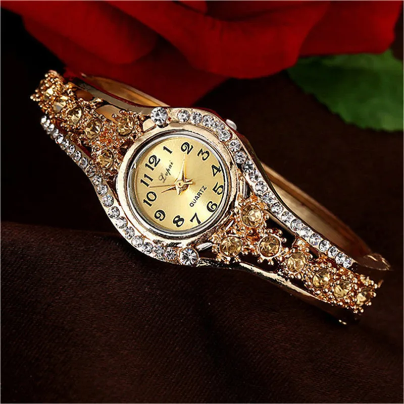 Женские часы горячая Распродажа модные роскошные женские часы из нержавеющей стали часы-браслет Прямая поставка
