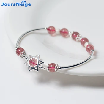 

Wholesale Strawberry Natural Crystal Bracelets DIY Fashion Jewelry Beads Accessories Bracelet for Women Jewelry