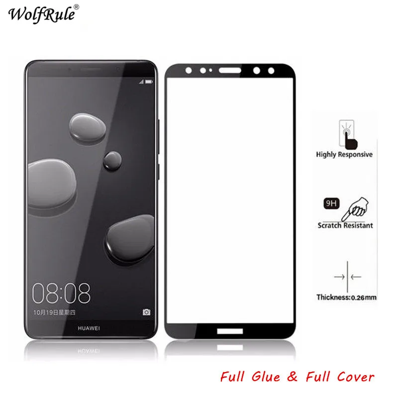 

LCD Screen Protector Film Huawei Mate 10 Lite Full Glue Glass MaiMang 6 Full Cover Tempered Glass For Huawei Mate 10 Lite