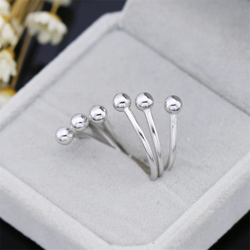 

TenJshunzhu Drop Shipping Cuff Adjustable Ring For Women Wedding Engagement Simple Jewelry Women Accessories Anel JZ012