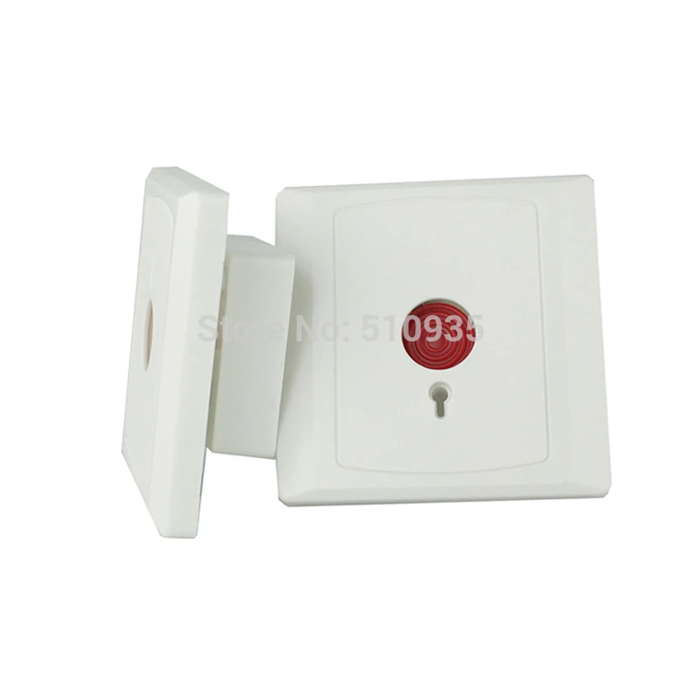 2pcs/Lot Key Reset NC/NO options panic button plastic switch use for alarm system emergency swtich | Безопасность и защита