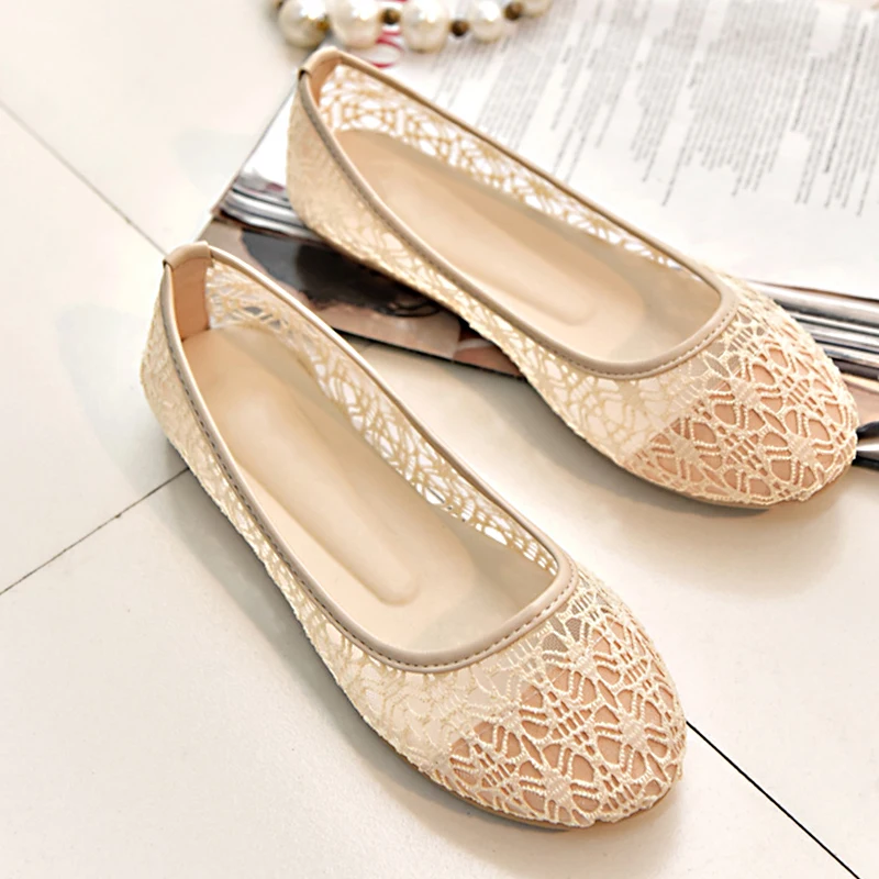 Women Flats Shoes Ballet Flats Fashion Bow-Knot Slip On Cut Outs Flat Summer