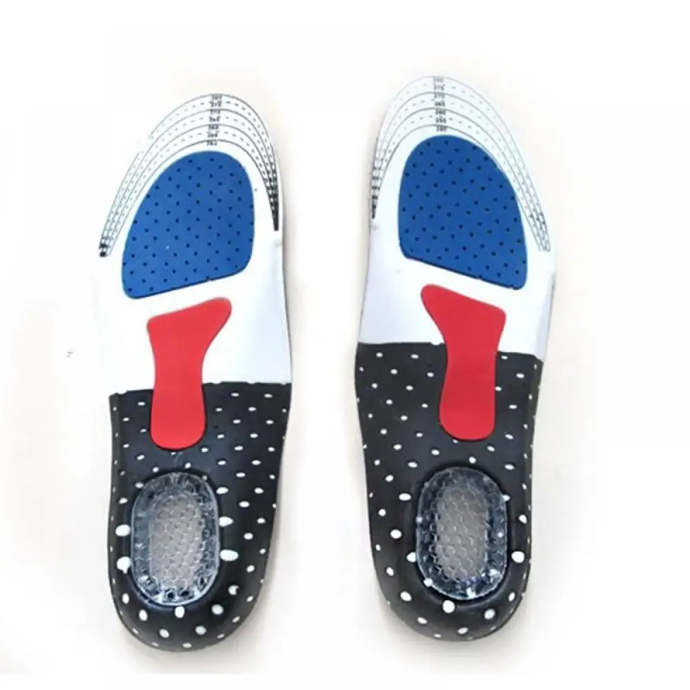 1 Pair Unisex Orthotic Arch Support Sport Shoe Pad Sport Running Gel Insoles Insert Cushion for 4