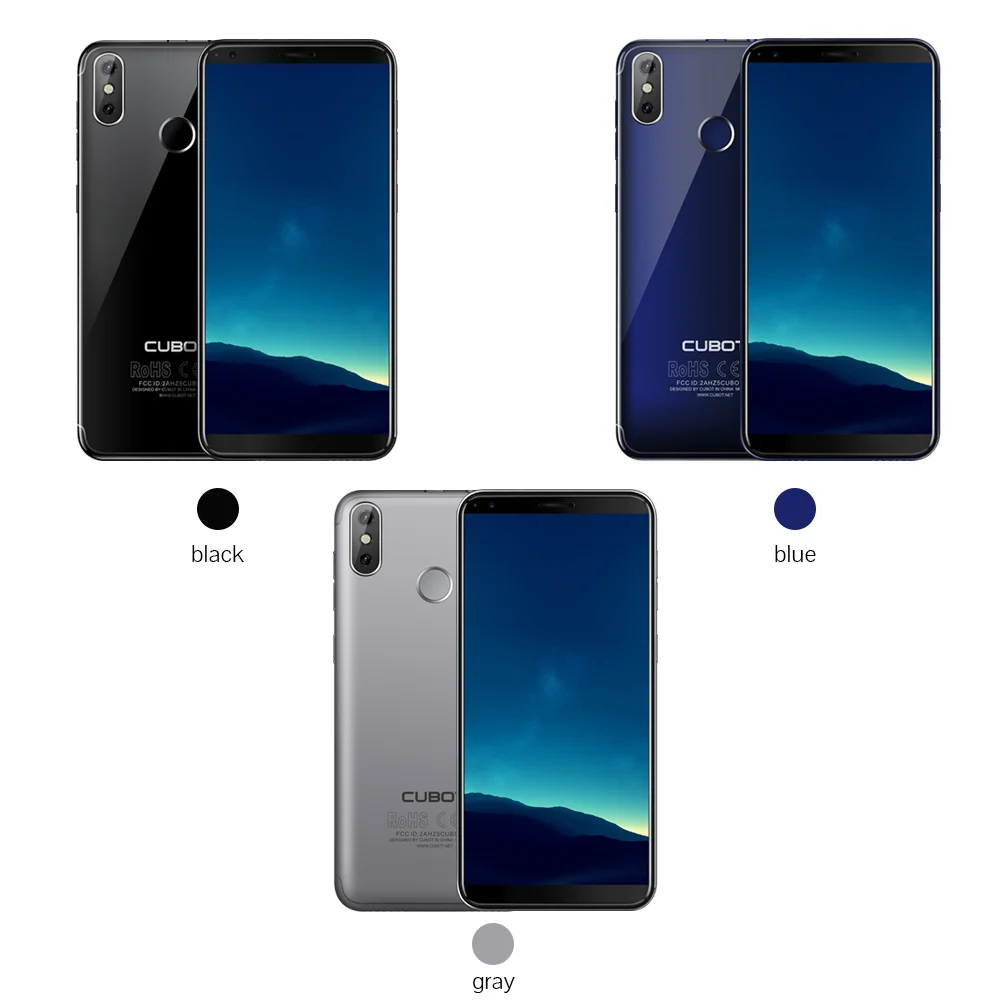 Cubot R11 телефон Dual SIM Android 8 1 5 &quotHD + Дисплей MT6580 4 ядра 2 ГБ 16 Гб пальца ID двойные задние