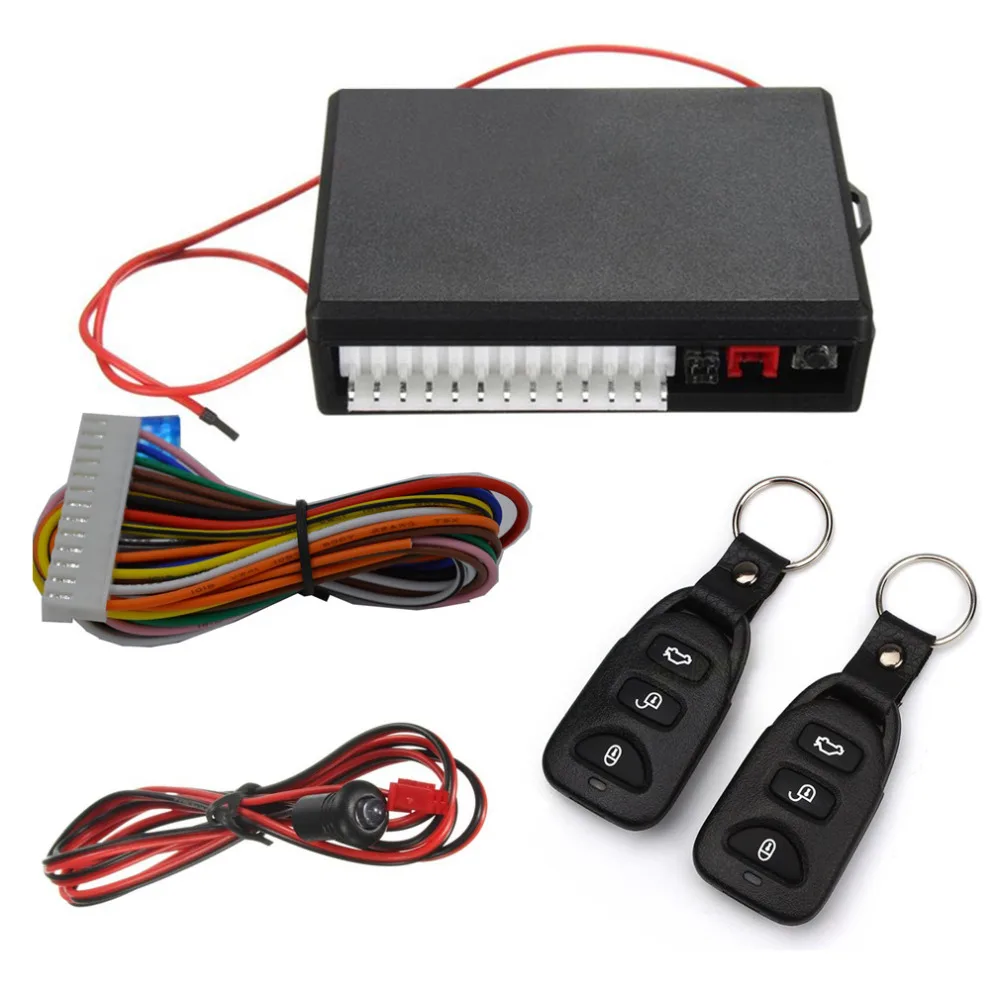 

Car Auto Remote Central Kit Door Lock Locking Vehicle Keyless Entry System With Remote Controllers#