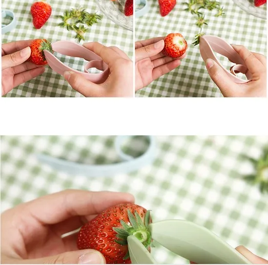 1 ШТ. Кухонные Томатный Стебли Фрукты Клубника Нож Стволовых Remover Strawberry Slicer Strawberry Hüller KX 319