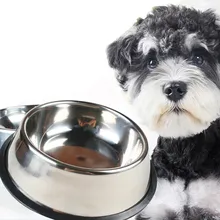 Stainless Steel Pet Cat Feeder High Quility Dog Puppy Food Water Feeding Dispenser Non-Slip Dish Bowl For Pet