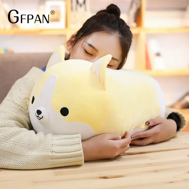 GFPAN 45 см Kawaii милая собака корги мягкая плюшевая игрушка чучело супер качество подарок на день рождения подарки ко дню Валентина для девочек