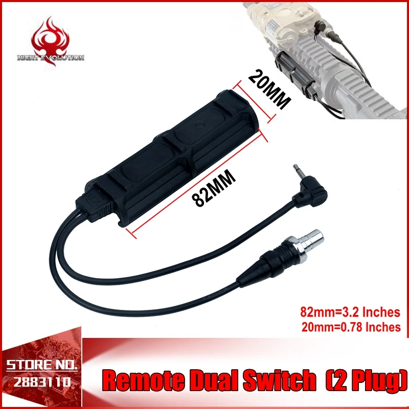 Picatinny Dual Laser Light Pressure Remote Contorl Switch for PEQ and