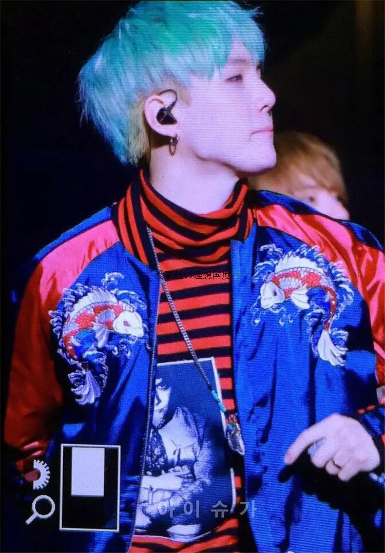 Kpop Bangtan SUGA jungkook уличная одежда с вышивкой Свободные толстовки для любителей Кореи