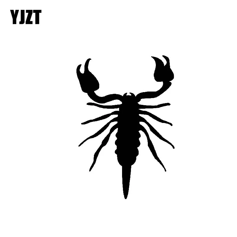 YJZT 10.2CM*14.8CM Unusually Beautiful Cute Tarantula Scorpion Nifty Vinyl Decal Dazzling Car Sticker Black/Silver C19-1363 | Автомобили и