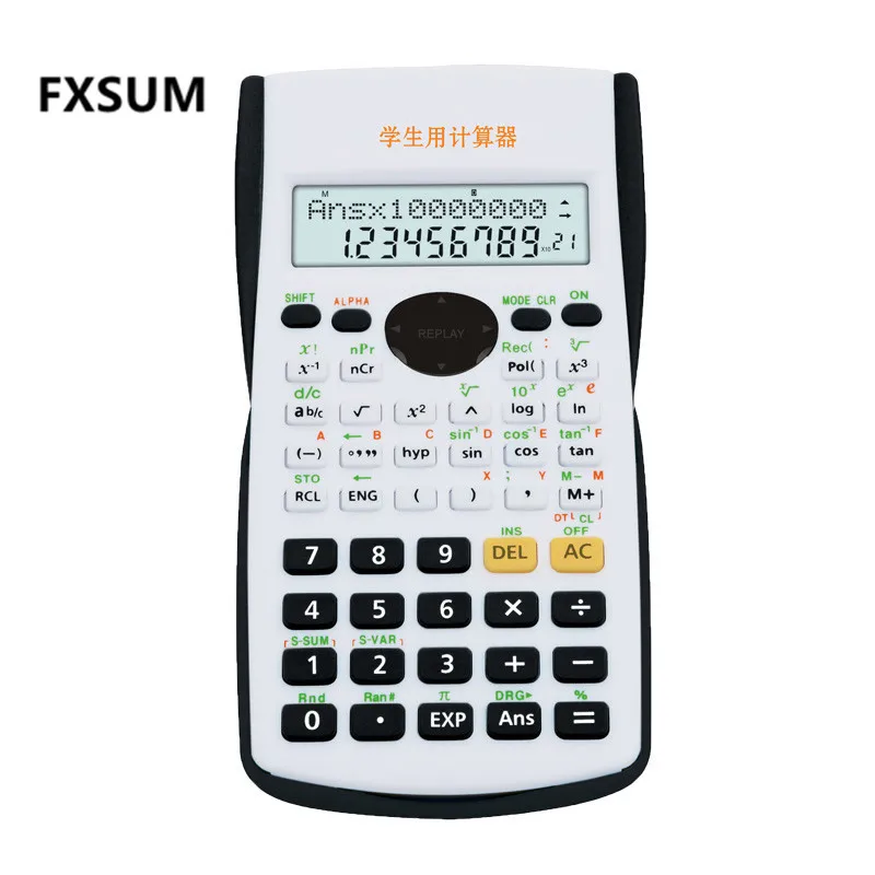 الملونة آلة حاسبة علمية 2 خطوط عرض الطالب امتحان Calculadora Cientifica مكتب المدرسة القرطاسية حساب