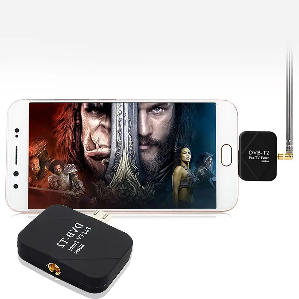 

Portable USB DVB-T/T2 TV Tuner Stick Dongle Receiver for Android Smartphone