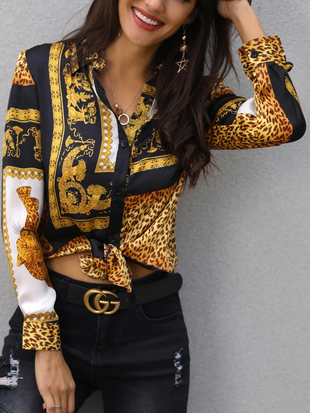 versace style shirt ladies